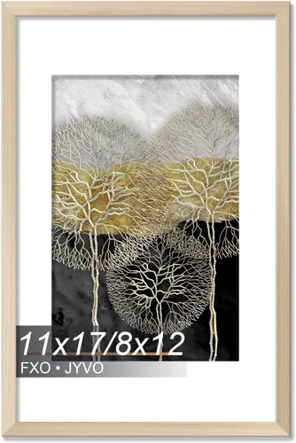 Vista 63 de Fxojyvo Marco de Fotos de 4x6, Muestra Foto de 3.5x5 con Paspartú o 4 x 6 Sin Paspartú, Liviano y de Alta Transparencia Marco de 4 por 6 para Pared