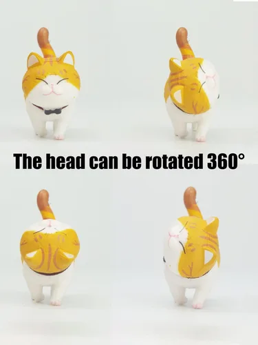 Vista 6 de 9 piezas de lindas figuritas en miniatura de gatos, adorable diseño de jardín de hadas, lindos gatitos para jardín del hogar, lindos cupcakes