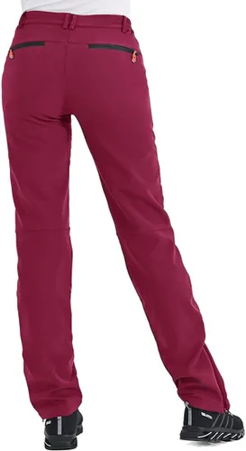 Vista 2 de Postropaky - Pantalones de esquí de nieve para mujer, impermeables, aislados, softshell, snowboard, cierre inferior de pierna