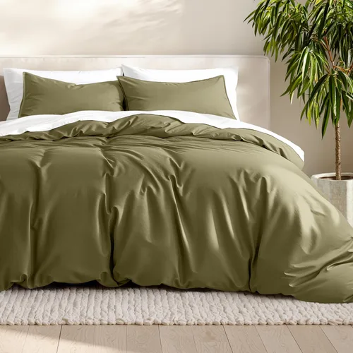 Vista 57 de Bare Home - Funda de edredón de ropa de cama extra larga - Colección premium de 1800 hilos súper suave - Funda de edredón ligera y fresca - Ropa