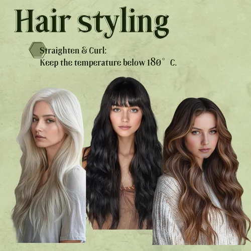 Vista 40 de RUNATURE Extensiones de cabello humano con punta en U, color marrón ceniza a rubio platino