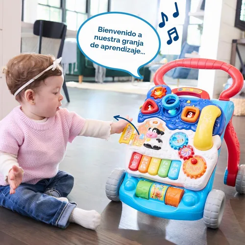 Vista 9 de VTech Andador de Aprendizaje de Sentado a de Pie (Empaque Libre de Frustraciones), Azul