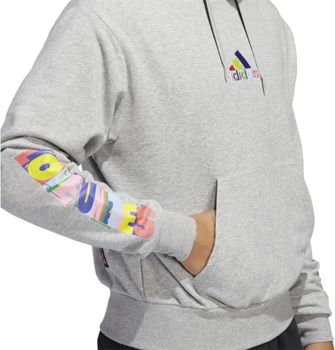 Vista 4 de adidas Sudadera con capucha Pride para hombre, Negro