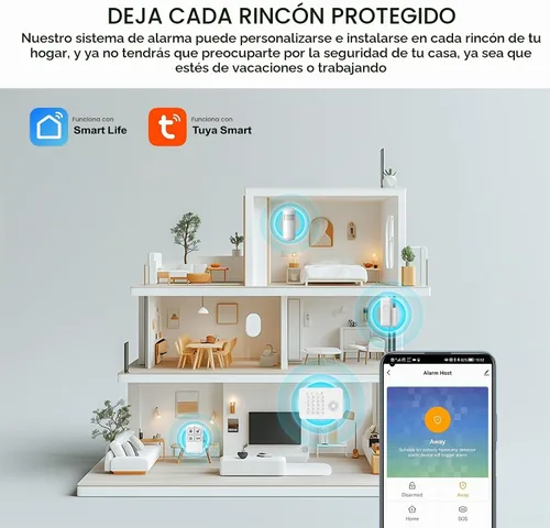 Vista 5 de Sistema de alarma inalámbrico PGST para seguridad en el hogar con sensor
