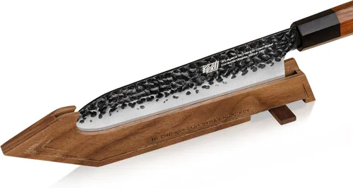 Vista 11 de FINDKING Protector de borde magnético con soporte, cubierta de hoja de madera de nogal y mini bloque de cuchillos para almacenamiento de encimera