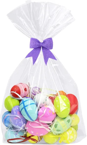 Vista 12 de Morepack Bolsas de celofán de fondo plano, 100 bolsas transparentes de 6 x 2 x 10 pulgadas con 100 lazos giratorios (sin fuelle lateral)