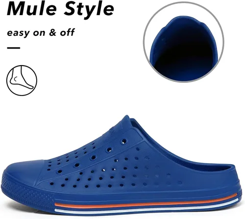 Vista 4 de SAGUARO Zuecos de jardín para hombre y mujer, zapatos casuales unisex de secado rápido, sandalias de verano antideslizantes para playa