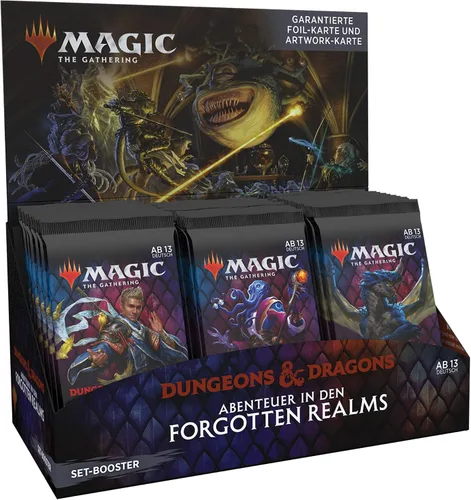 Vista 8 de Magic: The Gathering Adventures in The Forgotten Realms Set Booster Box, 30 paquetes, para mayores de 13 años