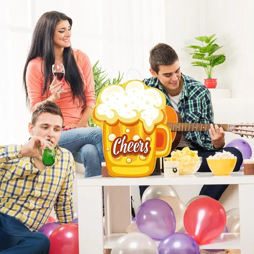 Vista 6 de Panelee Piñata para adultos con borla con borla para los ojos vendados, taza de cerveza, piñata, whisky, tequila, juego de botellas para adultos
