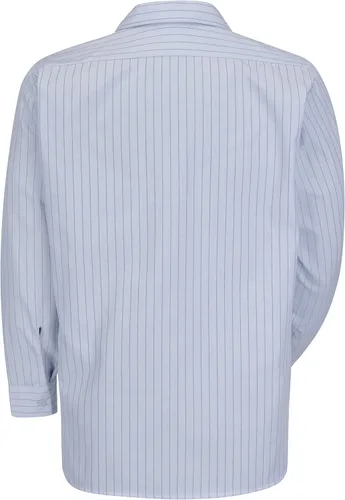 Vista 2 de Camisa de trabajo de rayas industriales de manga larga para hombre Red Kap