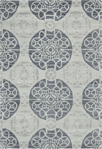 Vista 37 de SAFAVIEH Wyndham Collection - Alfombra decorativa de 2 x 3 pies, beige y azul, hecha a mano, lana moderna, ideal para zonas de alto tráfico