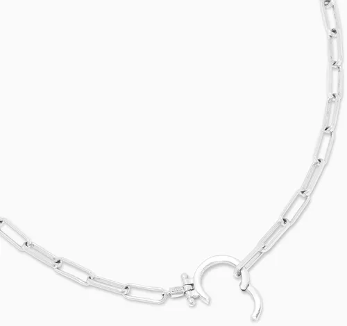 Vista 2 de gorjana Womens Parker Paperclip Link Chain Necklace 18k Gold or Silver Plated Chunky Clasp
