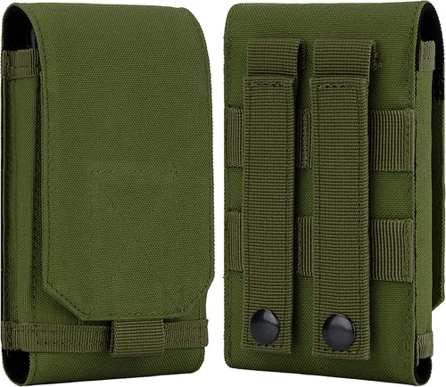 Vista 9 de bvya Funda táctica Molle para iPhone 15 Pro Max/15 Pro/15 Plus/15/14 Pro Max/13 Pro Max/12 Pro Max y otros teléfonos inteligentes de 4.7 a 6.9