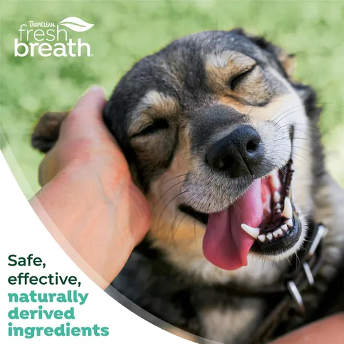 Vista 8 de TropiClean Fresh Breath - Kit de cepillado de dientes para perros pequeños/medianos