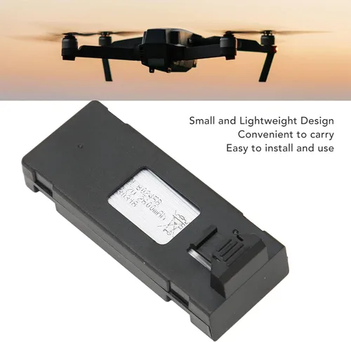 Vista 4 de SUNGOOYUE Batería de dron RC de 2600 mAh para E88 E88PRO E88MAX E525 E99 E99PRO P1 P5PRO K3 S1 P8, batería de repuesto UAV estable y duradera