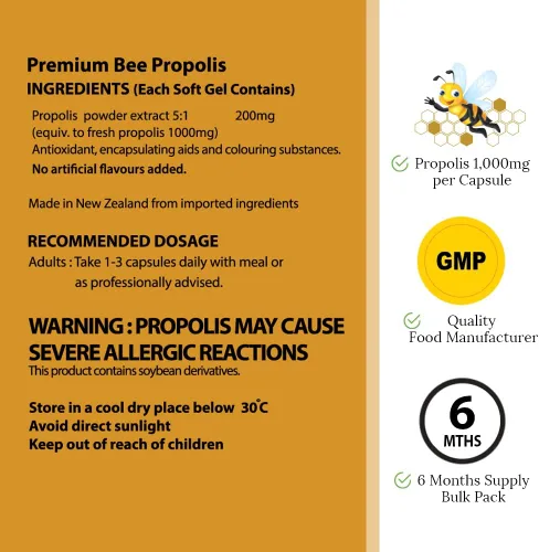 Vista 5 de Hi Well Premium Bee Propolis 500Softgels