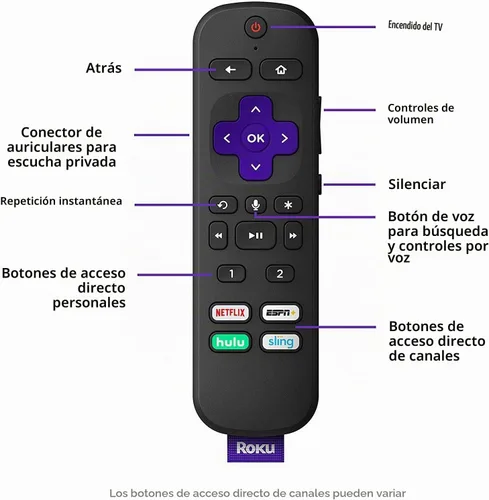 Vista 2 de Roku Reproductor multimedia Ultra Streaming 4K/HD/HDR