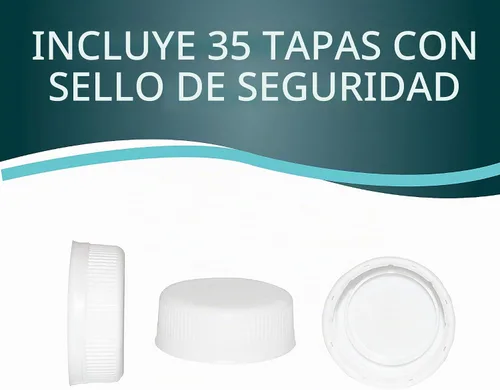 Vista 3 de Botellas vacías de plástico PET de 16 oz para jugo - Paquete de 35 recipientes reutilizables transparentes para leche desechable, a granel con tapas