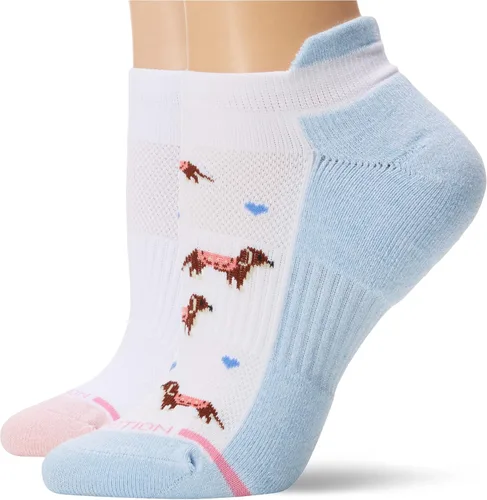 Vista 3 de Dr. Motion calcetines de compresión de corte bajo para mujer, 2 piezas