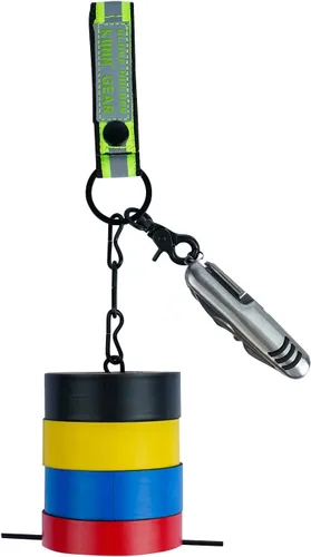 Vista 17 de KUNN Soporte de cinta eléctrica, correa de doble uso, cadena de soporte rápido mejorada para cinturón de herramientas con llavero, bucle a presión