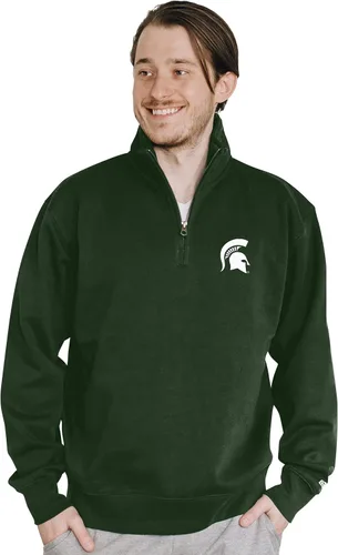 Vista 114 de Blue 84 Sudadera con cremallera de un cuarto para hombre de la NCAA