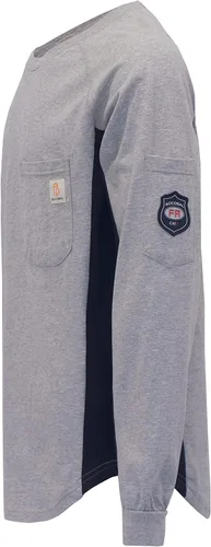 Vista 69 de BOCOMAL FR Shirts - Camisa ligera de 5.5 onzas de manga corta y resistente al fuego/ignífuga