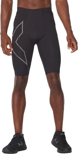 Vista 5 de 2XU Pantalones cortos de compresión ligeros para hombre para correr y deportes activos