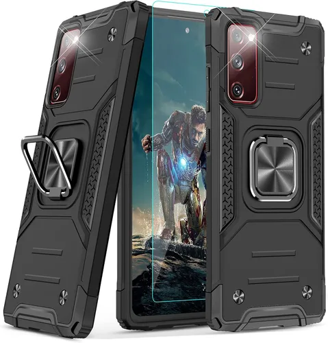 Vista 8 de YmhxcY Funda para Galaxy Note 8, funda para Galaxy Note 8 con protector de pantalla curvado 3D, fundas de grado armadura con soporte giratorio