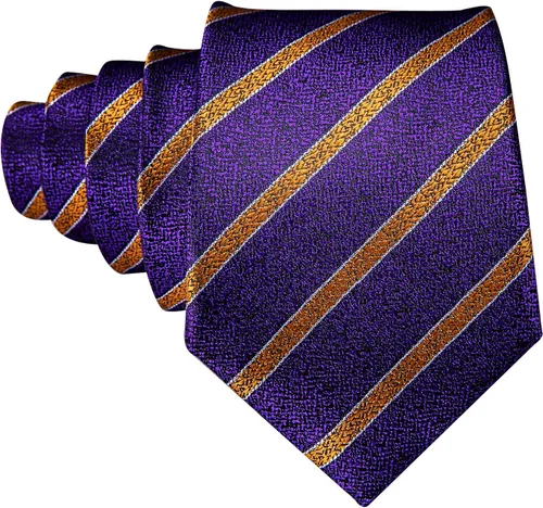 Vista 209 de Barry.Wang Juego de corbatas para hombre, corbata de seda a rayas, tejido a cuadros, gemelos formales, negocios, boda