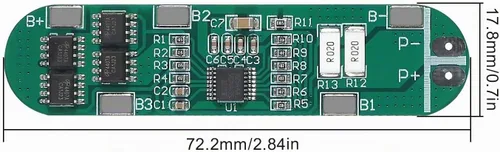 Vista 2 de Alinan 6 unids 4S 14.4V 14.8V 16.8V 5A 18650 placa de protección de batería de litio Protección contra sobrecarga BMS Módulo de circuito PCB