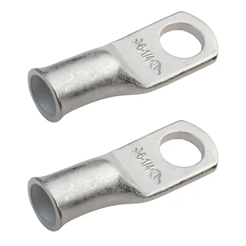 Vista 32 de SELTERM 5 piezas terminales de cable de cobre estañado 1/0 AWG perno de 1/2", extremos de cable de batería, terminales de anillo, conectores