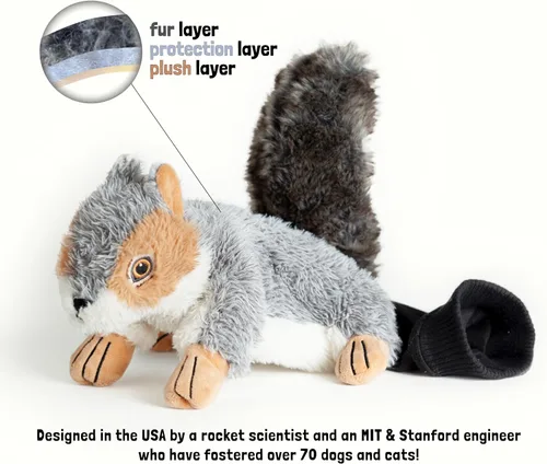Vista 6 de Milunova Pupr Pals - Marioneta de juguete para perros y gatos con acolchado resistente para un juego interactivo seguro, protección para evitar que