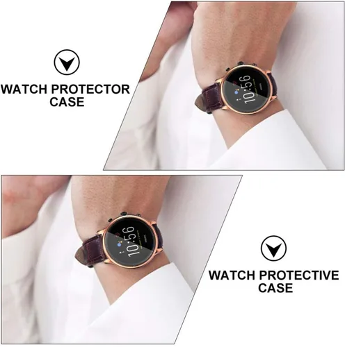 Vista 6 de Mikikit Funda de reloj compatible con Fossil 5 Carlyle, funda protectora de TPU para reloj, 5 unidades, color aleatorio