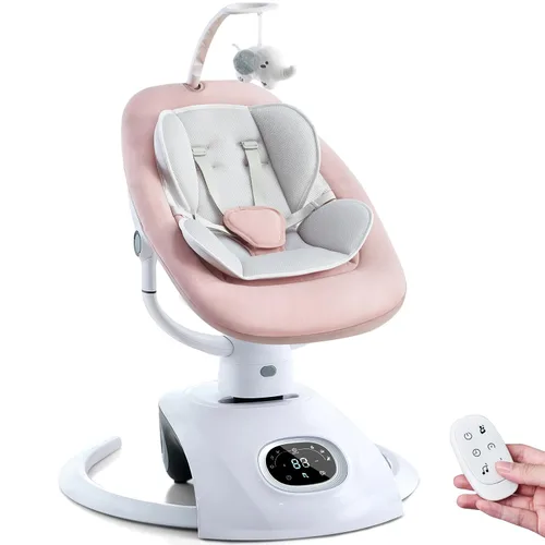 Vista 10 de VaVaSoo - Columpio eléctrico para bebés Mamroo 6 Motion Automatic Newborn para niña y niño regalo con control remoto, 5 velocidades, 13 melodías
