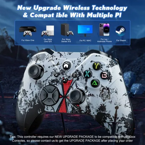 Vista 2 de Gamrombo Wireless Controller Replacment for Xbox Special Edition Wireless Gaming Controller,Compatible with Xbox One,Xbox Series XS,X,PCSteamMac