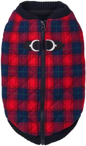 Vista 16 de Gooby – Chaleco de moda para perro, chaqueta negra, talla XS – cálido chaleco bomber con cremallera y doble anillo en D para correa – suéter