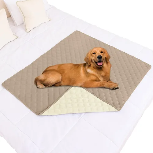 Vista 88 de Smiry Funda Impermeable para Cama de Perro Manta para Mascotas, Manta Suave y Lavable para Perros para Muebles Cama Sofá Sofá Reversible, a Cuadros
