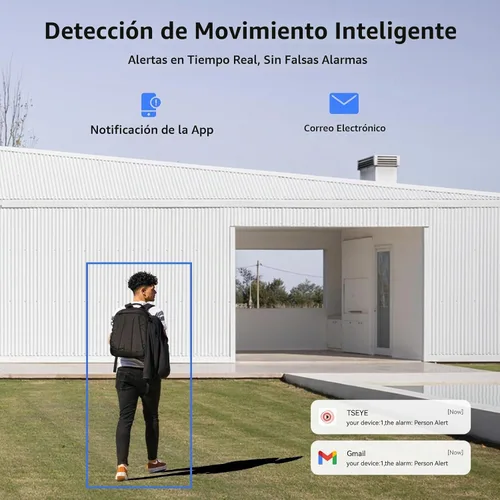 Vista 6 de Sistema de cámara de seguridad con cable, 8 canales 5MP Lite CCTV DVR kit con 4 cámaras de seguridad AHD para el hogar de 3MP al aire libre, carcasa