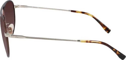 Vista 3 de Lacoste Brown Aviator - Lentes de sol para hombre L243SE 210 58, Marrón