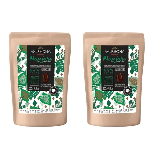Vista 14 de Valrhona Premium French Barras de Chocolate Negro para Hornear (Feves). Clásico GUANAJA 70% Cacao. Fácil de Derretir. Fácil de Picar. Intenso