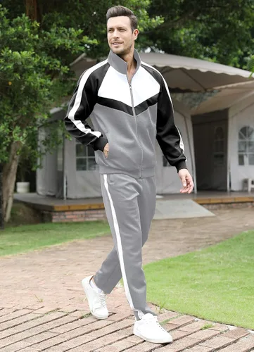 Vista 2 de Men's Tracksuits Set 2 Piece Athletic Full Zip Track Suits Workout Jogging Sweatsuit Sets for Men