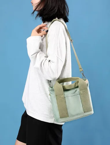 Vista 8 de Bolso de mano para mujer, bolso Hobo de lona, mini bolso de mano, bolso cruzado, bolsa de viaje, bolsa de hombro 2023