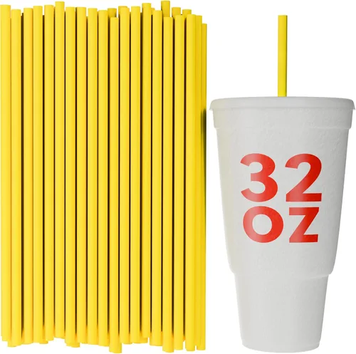 Vista 9 de Pajitas de vaso desechables - 10 pulgadas de alto (negro, 250)