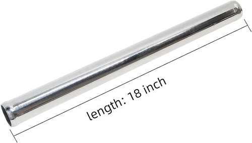 Vista 4 de Tubo de aluminio rectificado en aluminio, OD 1.5 pulgadas (38 mm), longitud de 18.00 pulgadas (457 mm) Tubo de admisión Tubo universal sin costuras