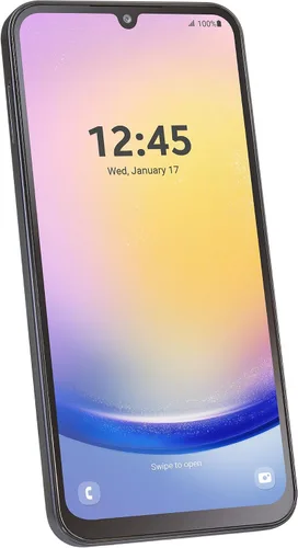 Vista 7 de Simple Mobile, Samsung Galaxy A25 5G, 128GB, teléfono inteligente prepago, negro, cámara principal de 50MP, bloqueado