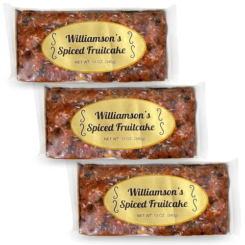 Vista 9 de Williamson's - Pastel de frutas con especias, pastel de frutas, recién hecho, aperitivo gourmet, regalo de comida con frutas finas y nueces