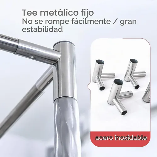 Vista 4 de Foreate Marco de Cama con Dosel de Acero Inoxidable Tamaño Queen Marco de Dosel para Cama y Postes de Cama, Apto para Cama de Cuatro Esquinas