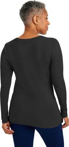 Vista 2 de healing hands - Camiseta interior de manga larga para uniforme médico, camiseta tejida para mujer, 5047 Melissa
