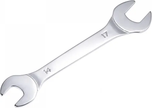 Vista 14 de uxcell Llave fina de extremo abierto, espejo métrico de 0.236 in x 0.276 in, acero de alto carbono, para mantenimiento doméstico y reparaciones