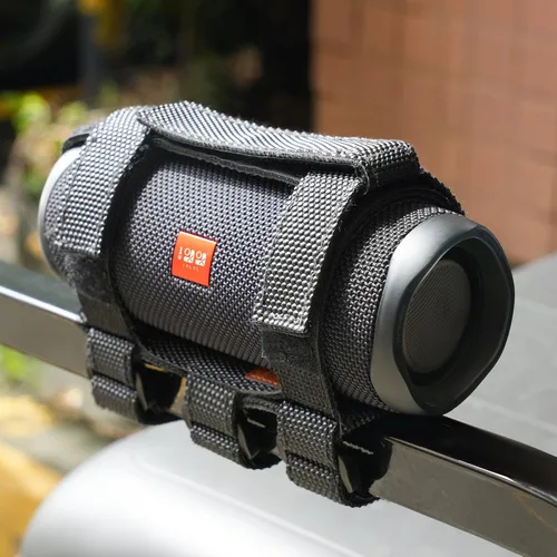 Vista 6 de 10L0L Soporte de altavoz mejorado para accesorios de carrito de golf, correa ajustable se adapta a soporte de altavoz inalámbrico Bluetooth